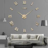 ZZOOI Special Offer 3d Big Acrylic Mirror Wall Clock Diy Quartz Watch Still Life Clocks Modern Home Decoration Living Room Stickers