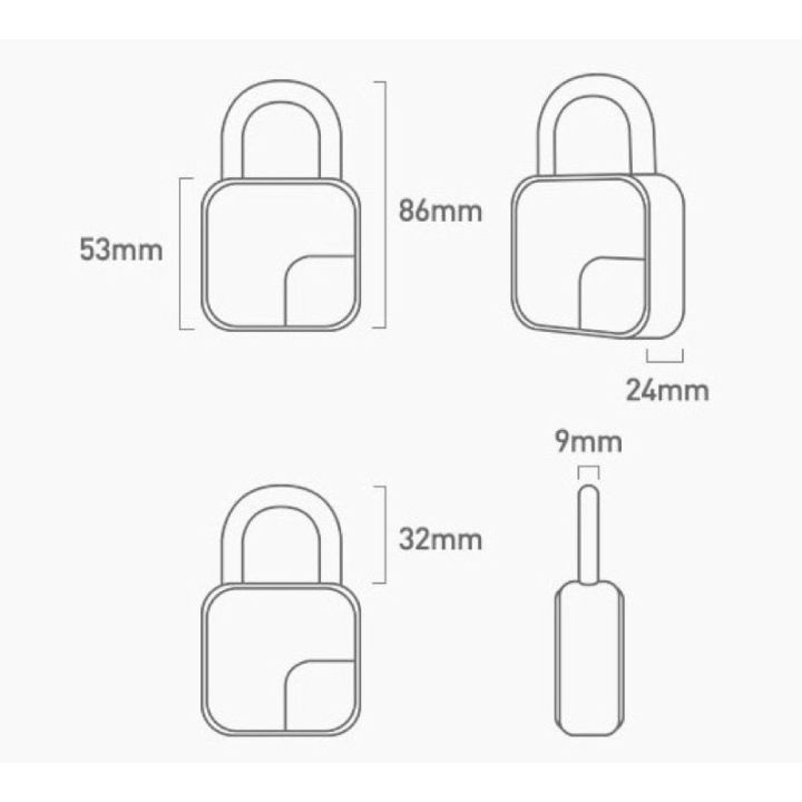 กุญแจแสกนลายนิ้วมือและปลดล็อคผ่านแอป-kawa-k6-pro-กันน้ำ-ip66-จดจำลายนิ้วมือได้สูงสุด-10-ลายนิ้วมือ