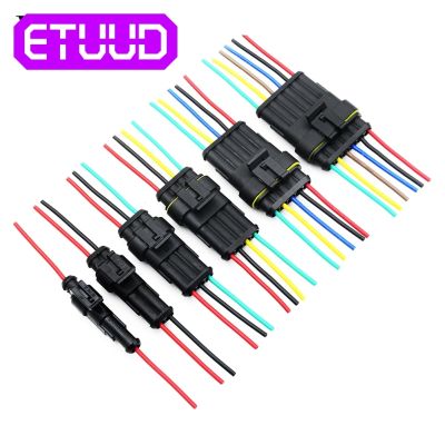 1 Sets/lots Car Plug Connector 1/2/3/4/5/6Pin Car Waterproof Electrical Connector Plug with Electrical Wire Cable auto truck rca