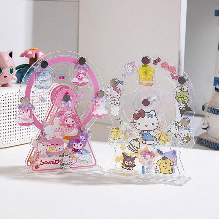 sanrio-ชุดเครื่องประดับชิงช้าสวรรค์หมุนได้แบบ-diy-gu-kakatong-ชิงช้าสวรรค์วัสดุ-diy-ชุดเครื่องประดับ-kulomi-melody
