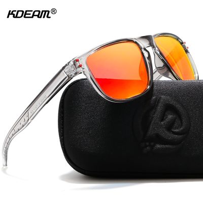 ▧☎ KDEAM Durable Lightweight Polarized Sunglasses All-fit Size Sun Glasses Men Coating Lens Minimize Glare Hard Case included