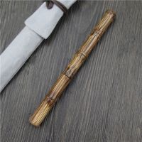 Handmade Bamboo Fountain Pen Ink Pen Art Fountain Pen,Broad Stub Chisel Pointed Nib F Nib Office Writing Gift 0.5mm