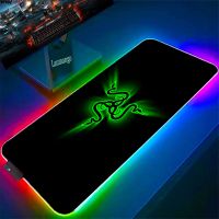 ஐ◐ Razer Mouse Pad RGB Pc Accessories LED Gaming Mousepad Desk Mat E-sport Table Protector Neon Keyboard Mat Backlit Carpet Rug