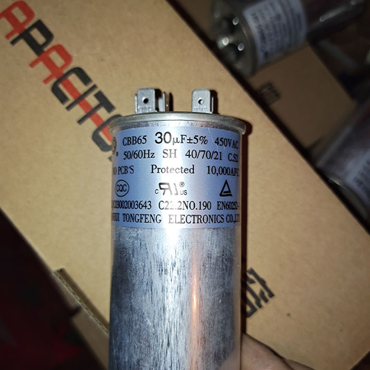 Anhui Tongfeng CBB65 compressor air conditioning capacitor air source ...