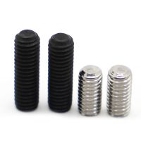 DIN916 304 Stainless Black Grade 12.9 Steel Hex Hexagon Socket Allen Cup Point Grub Screw Set Bolt M2 M2.5 M3 M4 M5 M6 M8 M10