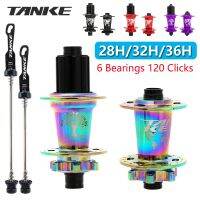 TANKE 120 Click Hub 6จักรยานเสือภูเขา MTB ฮับด้านหน้าผ่าน HG 28 32 36รูจักรยานดิสก์เบรคฮับ8 9 10 11 12 Speed