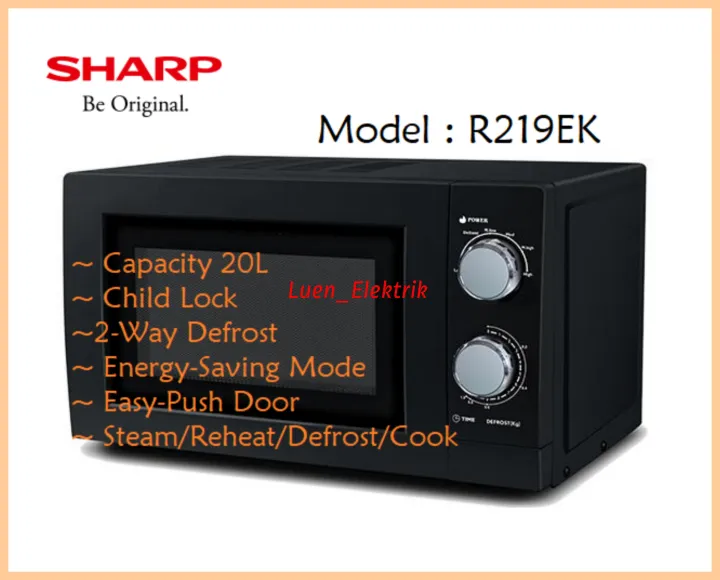 R219EK SHARP 20L MICROWAVE Lazada