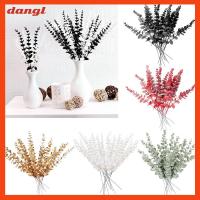 DANGL 20PCS พร็อพถ่ายรูป อุปกรณ์ปาร์ตี้ปาร์ตี้ ของตกแต่งบ้าน ใบไม้เขียวขจีเหมือนจริง การจัดดอกไม้ ยูคาลิปตัสประดิษฐ์ กิ่งก้านของพืช