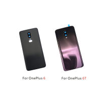 ใหม่สำหรับ OnePlus 6 6T ฝาหลังแบตเตอรี่ด้านหลังประตูกรณีเปลี่ยนแบตเตอรี่พร้อมเลนส์กล้อง-DDDH MALL