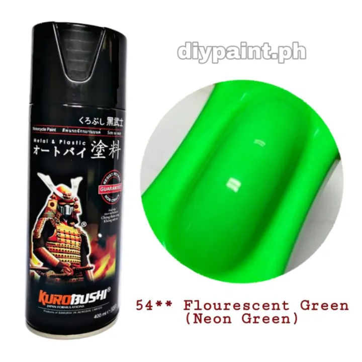 SAMURAI SPRAY PAINT 54** FLOURESCENT GREEN (Neon Green) | Lazada PH