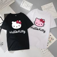 hello kitty-SHORTเสื้อทีเชิร์ตขายดี เสื้อยอดฮิตลายเสื้อแขนสั้น เสื้อยืดคอกลมแฟชั่นunisex เสื้ัอกีฬาเสื้อออกกำลังกาย