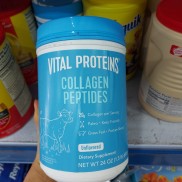 Bột collagen Vital Proteins Collagen Peptides Unflavored của Mỹ hương vị