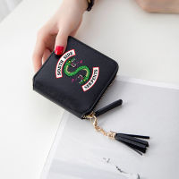 Riverdale south side Wallets 3D Print Tassel wallet Women Mini Purse card holder Short Zipper credit card holder Lady Wallets