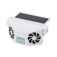 Car Heat Sink Auto Exhaust Cooling Fan Portable Cooler Solar Assisted Charging Ventilation Air Conditioning Safe Cooler