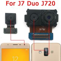 ต้นฉบับสําหรับ Samsung Galaxy J7 Duo J720 มุมมองด้านหลังด้านหน้ากล้องหลังกล้องหลักโมดูล Flex อะไหล่ทดแทน