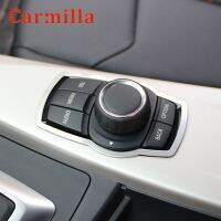 Carmilla Stainless Steel Interior Refit Multimedia Buttons Cover Trim For BMW X1 X3 X5 X6 F20 F01 F30 F15 F34 F31 Essories