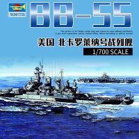 ทรัมเป็ตเตอร์หมายเลข1/700เรือรบนอร์ทแคโรไลน่าอเมริกัน BB-55เรือรบ05734