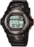 Casio Womens Baby G Quartz Watch with Resin Strap BLACK