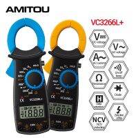 AMITOU VC3266L+ Mini Digital Professional Clamp Meter AC/DC Voltage AC Current Multimeter Diode Temp Ohm Electrical Tester Tool