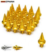 EPMAN -25pcs/lot Plastic Rim Lip Replacement Spike Wheel Rivets / Nuts For Wheel Cap Lip Screw Bolt Tires EPAS056 Fasteners