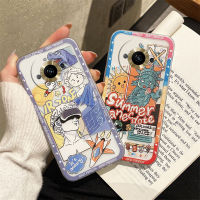 เคสนิ่มโปร่งใสสำหรับ OPPO Realme11 2023เลนส์ป้องกันกันชน Realme เคสโทรศัพท์ใส TPU 11 / 11 Pro/ 11 Pro + ลายกราฟฟิตีฝาครอบหลังซิลิโคน Realme 11Pro Plus