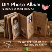 [Coisíní] Original Accordion Creative Folding Page Diy Photo Album Paste-style Treasure Photo Album Treasure Couple Classmates Handmade Gifts For Gifts Diy Romantic