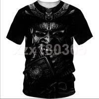 Samurai Tattoo T-Shirt 3D Printed Japanese Demon Men Harajuku Casual Short Sleeve Tops SIZE s-5xl style2