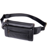 MVA Men Waist Bag Pack Travel Purse Casual Mens Leather Belt Bags heuptas Hip Bags Male Fanny Pack Leather Waist Bag For Men