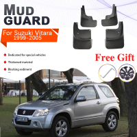 4x MudFlaps Splash Guards กันชนสำหรับ Suzuki Grand Vitara Escudo Chevrolet Tracker 1999 ~ 2005 Mudguards Fender Splash ล้อหน้า