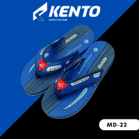 KENTO เคนโตะ รองเท้าแตะแบบหนีบ รองเท้าหูคีบ รุ่นMD22-น้ำเงิน ไซส์35-46 ใส่ได้ทุกเพศทุกวัย