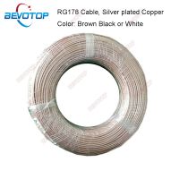 1M 200M RG178 RF Coaxial Cable Silver Plated Copper 50 Ohm Low Loss Coax Cord for Crimp Connector