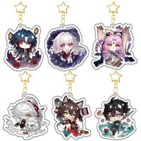 Game Honkai Star Rail Keychain Cute Figure Dan Heng March 7th Sampo Gepard Himeko Pendant Car Key Ring Jewelry Accessories Gift Key Chains