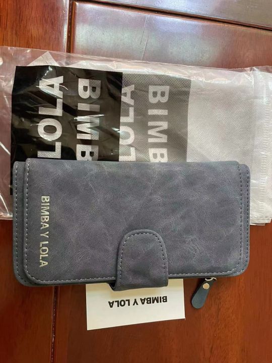กระเป๋าสตางค์ผู้หญิงพิมพ์โลโก้-bimba-y-lola-ใหม่สเปน