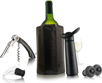 Vacu Vin Vac-U-Vin Special Edition Wine Essentials Giftset, Standard, Black