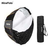 NiceFoto led-Φ90cm/35 นิ้วตั้งค่าอย่างรวดเร็วพับลึก Parabolic ร่ม softbox สตูดิโอถ่ายภาพ softbox กับตารางพกถุงสำหรับภาพงานแต่งงานผลิตภัณฑ์การถ่ายภาพ Vlog Studio