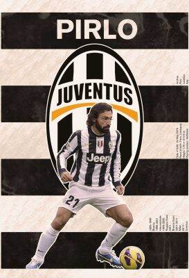 โปสเตอร์ อันเดรีย ปีร์โล่ Andrea Pirlo ยูเวนตุส โปสเตอร์ขนาดใหญ่ แชมป์ Poster ฟุตบอล ตกแต่งผนังบ้าน แต่งร้าน บาร์ ออฟฟิศ คาเฟ่ ร้านคนไทย 77poster