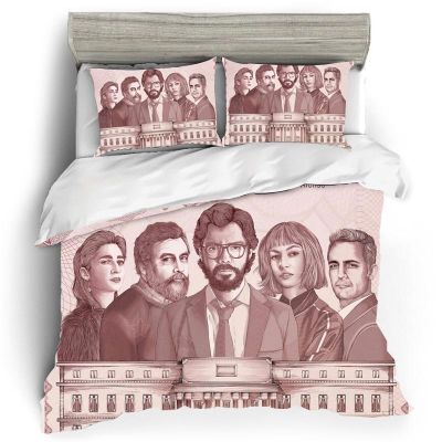 Bedding Sets La Casa De Papel USEuropeUK Size Quilt Bed Cover Duvet Cover Pillow Case 2-3 Pieces Set