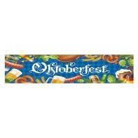 เทศกาล Oktoberfest แบนเนอร์สำหรับตกแต่งโพลีเอสเตอร์สร้างสรรค์ใช้ซ้ำได้ตกแต่งธงสำหรับงานเลี้ยงวันหยุดที่บ้าน