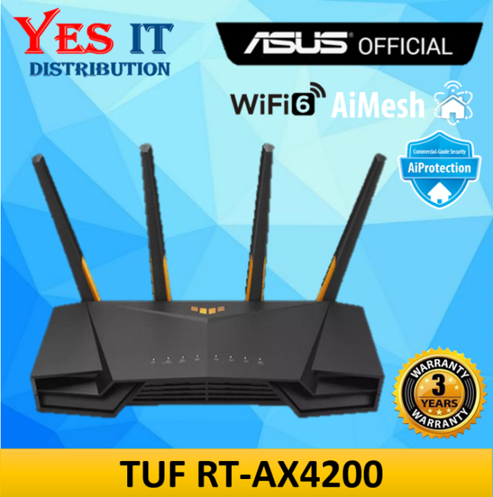 ASUS TUF GAMING Pro AX4200Q Gigabit WiFi 6 2.4G 5G Wireless Router 4200Mbps