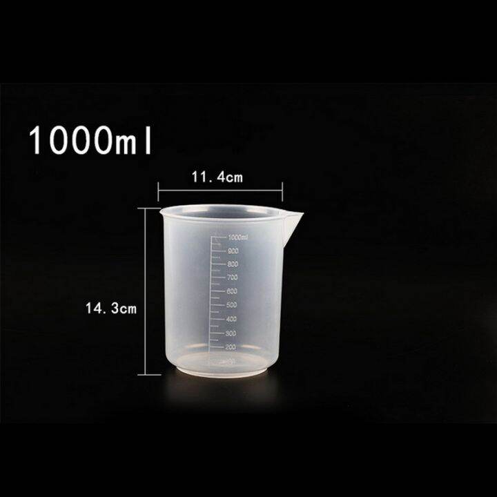 Transparent Plastic Measuring Cup Chemistry Laboratory Graduated Cup
