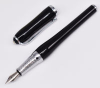 Duke Elegant Fountain Pen Classic Medium Nib Writing Gift Pen , Black Color Business Office Home Supplies