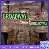 DECORATE X แผ่นเหล็กชุบดีบุก ลาย broadway Street Sign 164นิ้วค่ะ การตกแต่งผนัง ภาพวาดดีบุกตกแต่งบ้าน ประณีตประณีตประณีต สีเขียวอ่อน ภาพวาดติดผนังย้อนยุคทำจากดีบุก บาร์บาร์บาร์