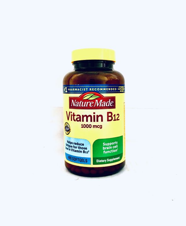 Nature Made Vitamin B12 1000 Mcg 400 Softgels From Usa Expiry Date