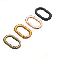 ❄◇ Zinc Alloy Plated Gate Spring Oval Ring Buckles Clips Carabiner Purses Handbags Oval Push Trigger Snap Hooks Carabiners