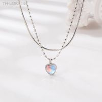 ❍✺۩ Fashion 925 Sterling Silver Moonstone Heart Crystals Necklaces For Women Luxury Designer Jewelry Wholesale Free Shipping Items