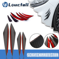 Universal รถด้านหน้ากันชน Strip Lip Spoiler Diffuser Splitter Scratch Protector คาร์บอนไฟเบอร์ Winglets ด้านข้างกระโปรง Extension