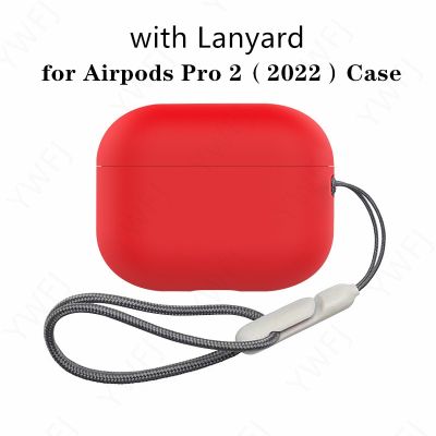 เคสน่ารักสำหรับ AirPods Pro 2พร้อมสายคล้องเชือกเส้นเล็ก,ฝาครอบป้องกันการสูญหายสำหรับ AirPods 3 2 1 Incase Lanyard