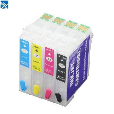 4PK T2991 29XL T2994 Refillable ink cartridges for Epson XP-255  XP-257  XP-352  XP-355  XP-452 XP-455 with auto reset chips 29 Ink Cartridges