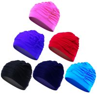 【CW】 New Cap Hair Bathing Caps Hat Stretch Drape Swim Pool Elastic Turban