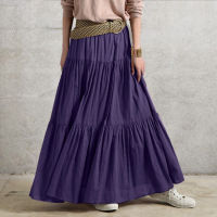 Fashion Y2K Pleated Skirt Korean Aesthetic Fairycore Long Skirts for Women Vintage Harajuku Grunge High Waist Faldas Clothes